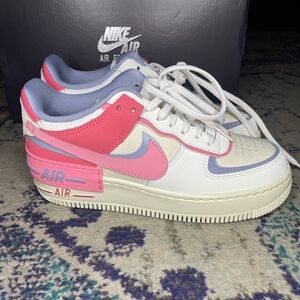Nike Air Force 1 Shadow Women’s Show size 7. Sail/Sea Coral. New with Box.